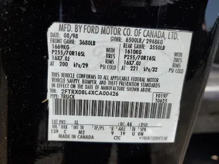 1999 Ford F-150 XL с VIN 2FTRX08L4XCA00426, выставлен на аукционе Copart как лот 68354464 с пробегом 157 539 миль миль и Списание • Salvage title. История ставок и продаж доступна на DreamBid. Изображение 13.