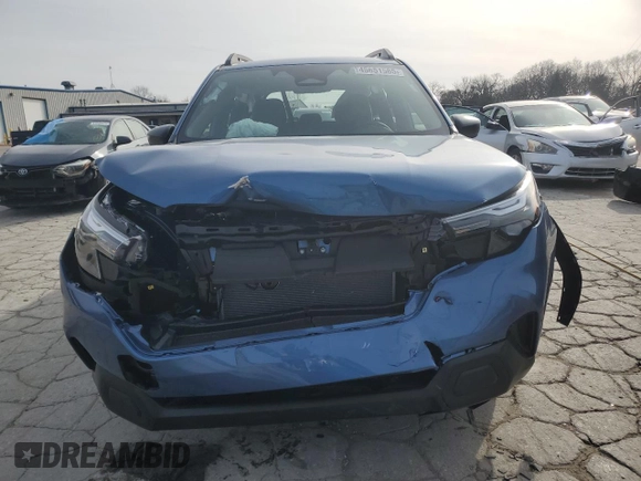 2025 Subaru Forester z VIN JF2SLDACXSH497631, wystawiony jako Copart lot #45651565 z przebiegiem 653 mil mil oraz Szkoda całkowita • Salvage title. Historia ofert i sprzedaży dostępna na DreamBid. Obrazek 5.