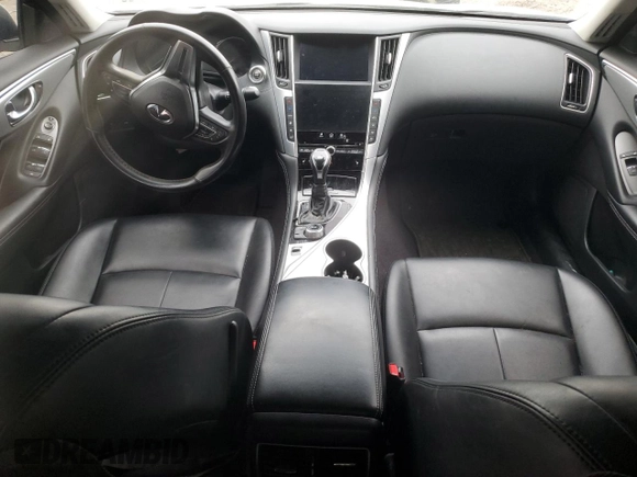 2021 Infiniti Q50 Luxe with VIN JN1EV7BR6MM752279, listed as a Copart auction lot 43903675 with 52,400 mi miles and Salvage Title. Bid and sale history available at carsss.com. Image 8.
