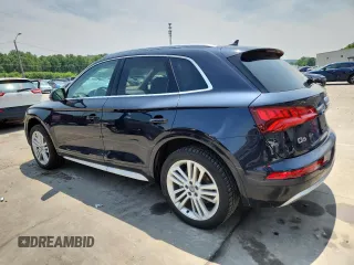2018 Audi Q5 Premium Plus with VIN WA1BNAFY0J2173269, listed as a Copart auction lot 59921775 with 56,117 mi miles and Salvage title. Bid and sale history available at DreamBid. Image 2.