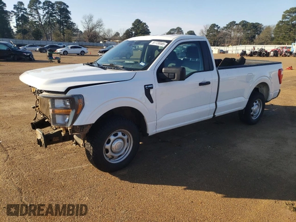2023 Ford F-150 XL with VIN 1FTMF1CB0PKF28526, listed as a Copart auction lot 87726585 with 51,869 mi miles and Salvage Title. Bid and sale history available at carsss.com. Image 1.