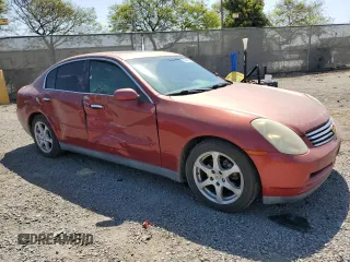 2003 Infiniti G35 w/Leather with VIN JNKCV51E63M019749, listed as a Copart auction lot 53346205 with 156,998 mi miles and Salvage Title. Bid and sale history available at DreamBid. Image 4.