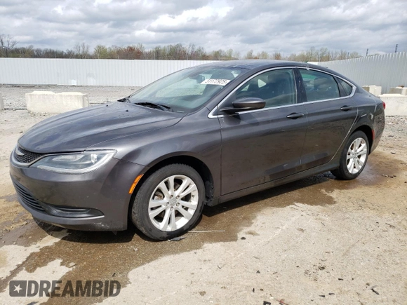 2016 Chrysler 200 LX with VIN 1C3CCCFB4GN194225, listed as a Copart auction lot 51172925 with 123,065 mi miles and Non Repairable. Bid and sale history available at carsss.com. Image 1.