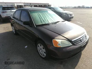 2001 Honda Civic EX with VIN 1HGES257X1L058216, listed as a IAAI auction lot 41924730 with 173,839 mi miles. Bid and sale history available at carsss.com. Image 1.