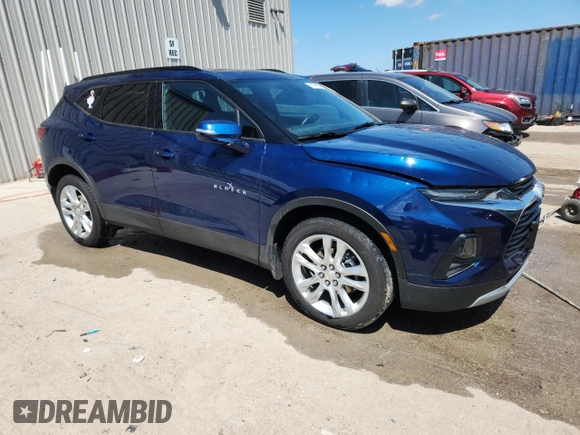 2022 Chevrolet Blazer LT with VIN 3GNKBJRS0NS149559, listed as a Copart auction lot 61374985 with 42,095 mi miles and Salvage title. Bid and sale history available at DreamBid. Image 4.