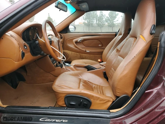 2004 Porsche 911 Carrera with VIN WP0CA29904S651355, listed as a Copart auction lot 45043895 with 204,295 mi miles and Clean Title. Bid and sale history available at carsss.com. Image 7.