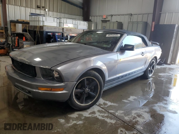 2006 Ford Mustang Standard with VIN 1ZVFT84N565111058, listed as a Copart auction lot 48254345 with Not Provided miles and Salvage Title. Bid and sale history available at carsss.com. Image 1.