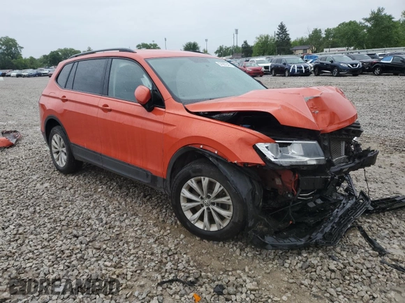 2019 Volkswagen Tiguan S with VIN 3VV0B7AX4KM004472, listed as a Copart auction lot 57987345 with Not provided miles and Salvage title. Bid and sale history available at DreamBid. Image 4.