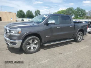 2022 Ram 1500 Laramie with VIN 1C6SRFJT8NN225245, listed as a Copart auction lot 57393465 with 25,462 mi miles and Salvage title. Bid and sale history available at DreamBid. Image 1.