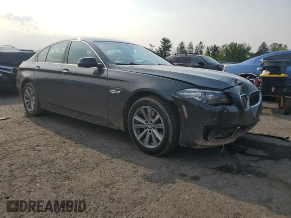 2014 BMW 5 Series 528i xDrive with VIN WBA5A7C55ED612212, listed as a Copart auction lot 60968555 with 196,653 mi miles and Salvage title. Bid and sale history available at DreamBid. Image 4.