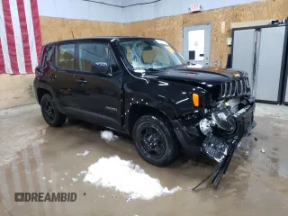 2020 Jeep Renegade Sport with VIN ZACNJBAB9LPL25398, listed as a Copart auction lot 49898705 with 47,555 mi miles and Salvage title. Bid and sale history available at DreamBid. Image 4.