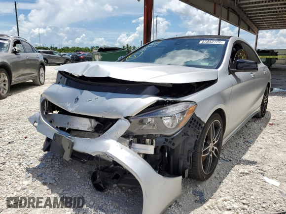 2018 Mercedes-Benz CLA with VIN WDDSJ4EB6JN549056, listed as a Copart auction lot 57042722 with 50,828 mi miles. Bid and sale history available at carsss.com. Image 2.