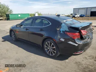 2015 Acura TLX Advance with VIN 19UUB3F70FA006953, listed as a Copart auction lot 65544585 with 92,016 mi miles and Salvage title. Bid and sale history available at DreamBid. Image 2.