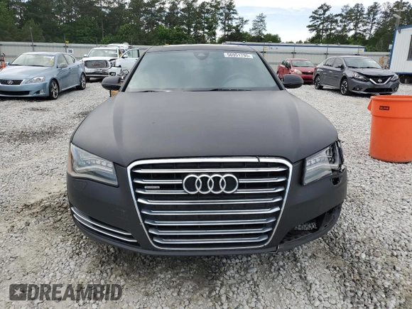 2012 Audi A8 с VIN WAURVAFD4CN017834, выставлен на аукционе Copart как лот 56951795 с пробегом 154 564 миль миль и Списание • Salvage title. История ставок и продаж доступна на DreamBid. Изображение 5.