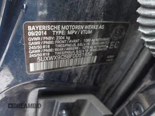 2015 BMW X3 xDrive28i z VIN 5UXWX9C58F0D51654, wystawiony jako IAAI lot #42234425 z przebiegiem 105 171 mil mil oraz . Historia ofert i sprzedaży dostępna na DreamBid. Obrazek 9.