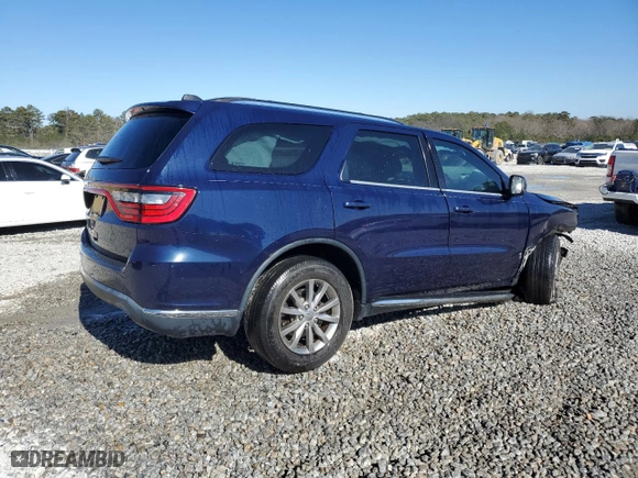 2017 Dodge Durango SXT with VIN 1C4RDHAG2HC740830, listed as a Copart auction lot 88852675 with 0 mi miles and Salvage Title. Bid and sale history available at carsss.com. Image 3.