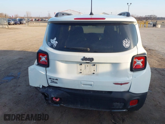 2019 Jeep Renegade Trailhawk with VIN ZACNJBC16KPK09448, listed as a IAAI auction lot 41785702 with 55,906 mi miles and . Bid and sale history available at DreamBid. Image 17.