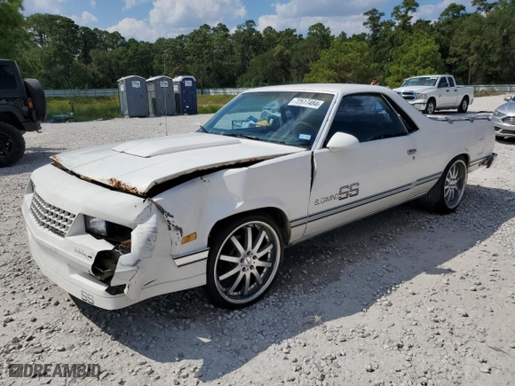 1987 Chevrolet El Camino with VIN 3GCCW80H6HS906982, listed as a Copart auction lot 72517484 with NaN miles and Salvage Title. Bid and sale history available at carsss.com. Image 1.