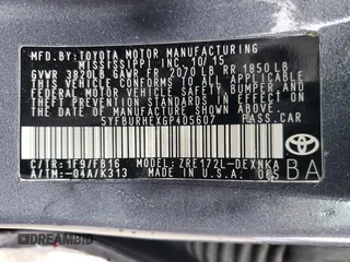 2016 Toyota Corolla L with VIN 5YFBURHEXGP405607, listed as a Copart auction lot 72750664 with 145,078 mi miles and Salvage title. Bid and sale history available at DreamBid. Image 12.