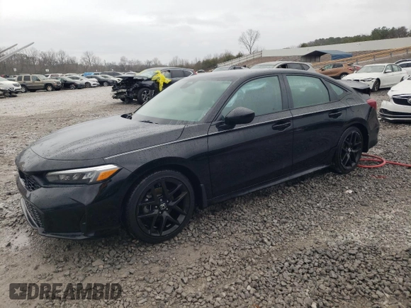 2025 Honda Civic Sport with VIN 2HGFE2F53SH520591, listed as a Copart auction lot 86313234 with 3,150 mi miles and Salvage title. Bid and sale history available at DreamBid. Image 1.