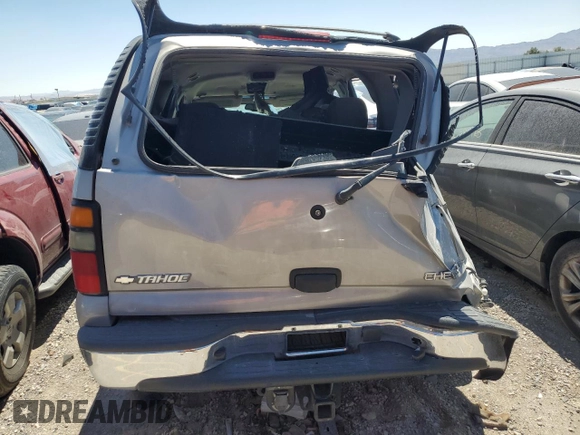 2005 Chevrolet Tahoe LS with VIN 1GNEC13V05J225988, listed as a Copart auction lot 57608195 with 200,378 mi miles and Non repairable. Bid and sale history available at DreamBid. Image 6.