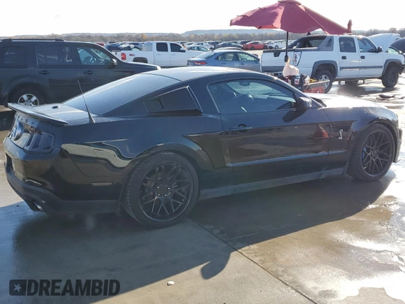2010 Ford Mustang GT500 with VIN 1ZVBP8JS1A5169013, listed as a Copart auction lot 84772134 with Not provided miles and Clean title. Bid and sale history available at DreamBid. Image 3.