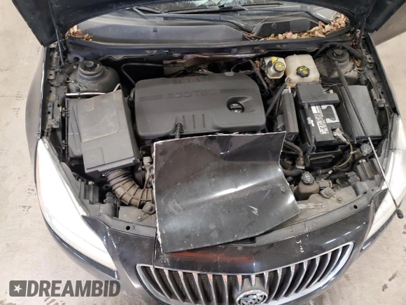 2011 Buick Regal CXL RL6 with VIN W04GU5GC9B1023316, listed as a Copart auction lot 43028995 with 0 mi miles and Salvage Title. Bid and sale history available at carsss.com. Image 12.