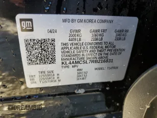 2024 Buick Encore GX Preferred z VIN KL4AMCSL7RB216831, wystawiony jako Copart lot #42343275 z przebiegiem 14 484 mil mil oraz Szkoda całkowita • Salvage title. Historia ofert i sprzedaży dostępna na DreamBid. Obrazek 14.