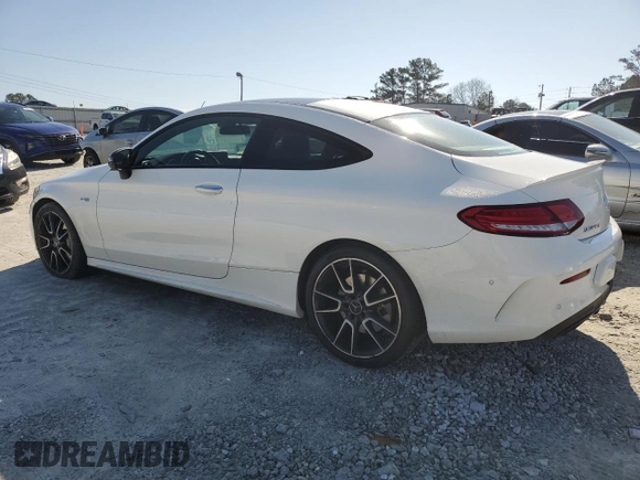 2018 Mercedes-Benz C 43 AMG with VIN WDDWJ6EBXJF678506, listed as a Copart auction lot 48525655 with 53,690 mi miles and Salvage Title. Bid and sale history available at DreamBid. Image 2.