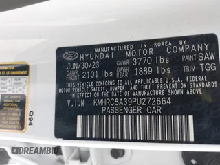 2023 Hyundai Venue Limited with VIN KMHRC8A39PU272664, listed as a IAAI auction lot 41774471 with 25,810 mi miles and . Bid and sale history available at DreamBid. Image 9.