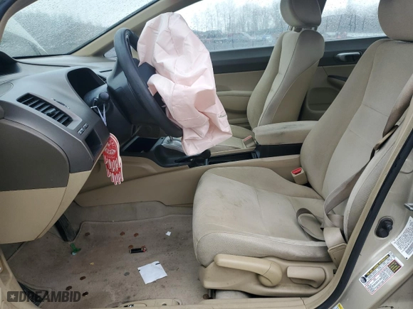 2007 Honda Civic Sdn LX with VIN 2HGFA16537H501732, listed as a Copart auction lot 52888805 with 0 mi miles and Salvage Title. Bid and sale history available at carsss.com. Image 7.