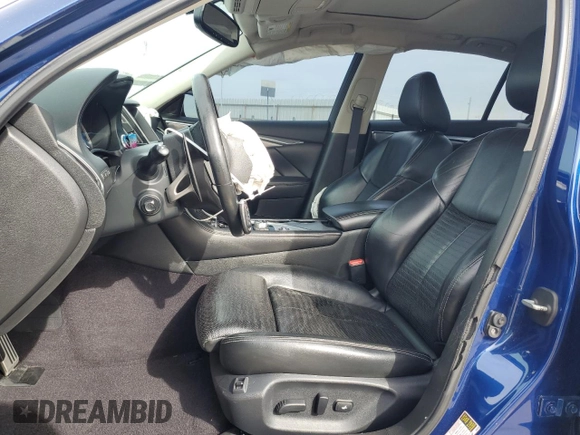 2016 Infiniti Q50 Red Sport 400 with VIN JN1FV7APXGM420158, listed as a Copart auction lot 43395405 with 114,943 mi miles and Salvage title. Bid and sale history available at DreamBid. Image 7.