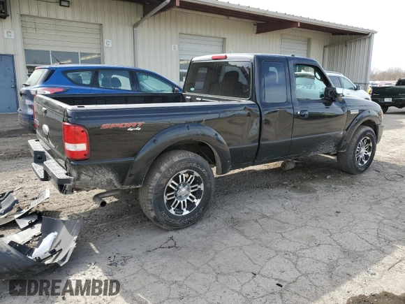 2008 Ford Ranger XLT with VIN 1FTZR45E98PA09775, listed as a Copart auction lot 50246175 with 140,659 mi miles and Salvage Title. Bid and sale history available at carsss.com. Image 3.