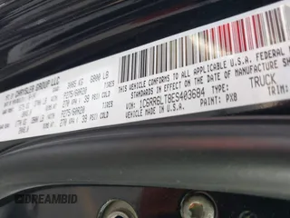 2014 Ram 1500 Big Horn with VIN 1C6RR6LT8ES403684, listed as a IAAI auction lot 41076858 with 130,527 mi miles and . Bid and sale history available at DreamBid. Image 9.