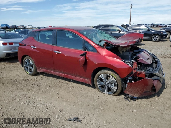 2022 Nissan LEAF SV Plus with VIN 1N4BZ1CV7NC555289, listed as a Copart auction lot 61406764 with 12,658 mi miles and Clean Title. Bid and sale history available at DreamBid. Image 4.