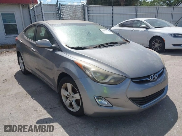 2012 Hyundai Elantra Limited with VIN KMHDH4AEXCU411894, listed as a IAAI auction lot 42068313 with 192,879 mi miles. Bid and sale history available at carsss.com. Image 1.