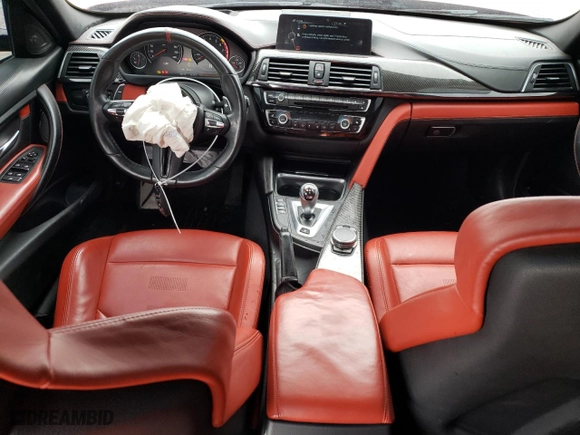 2017 BMW M3 with VIN WBS8M9C54H5G83463, listed as a Copart auction lot 44850405 with 44,512 mi miles and Salvage Title. Bid and sale history available at carsss.com. Image 8.