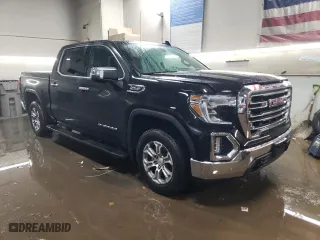 2020 GMC Sierra 1500 SLT with VIN 3GTU9DED9LG427879, listed as a Copart auction lot 44210895 with 45,414 mi miles and Salvage Title. Bid and sale history available at carsss.com. Image 4.