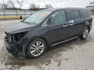 2018 Kia Sedona SX-L with VIN KNDME5C12J6380736, listed as a Copart auction lot 45411495 with 115,326 mi miles and Salvage Title. Bid and sale history available at carsss.com. Image 1.