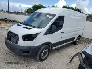 2024 Ford Transit Cargo with VIN 1FTBR1C80RKA26461, listed as a Copart auction lot 60700215 with 13,118 mi miles and Salvage title. Bid and sale history available at DreamBid. Image 1.