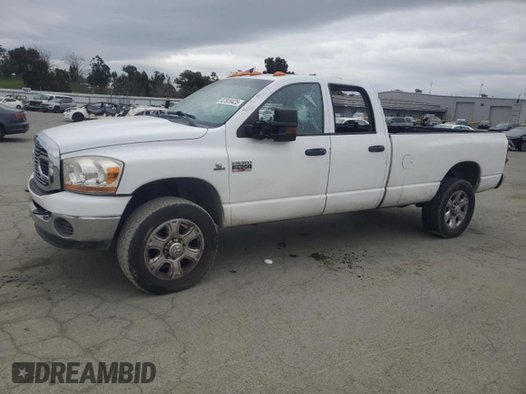 2007 Dodge Ram 2500 SLT with VIN 3D7KS28C77G704253, listed as a Copart auction lot 47828425 with 238,576 mi miles and Salvage Title. Bid and sale history available at carsss.com. Image 1.
