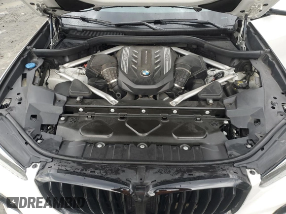 2020 BMW X5 M50i with VIN 5UXJU4C02L9C46464, listed as a Copart auction lot 43455805 with 89,337 mi miles and Salvage Title. Bid and sale history available at DreamBid. Image 12.