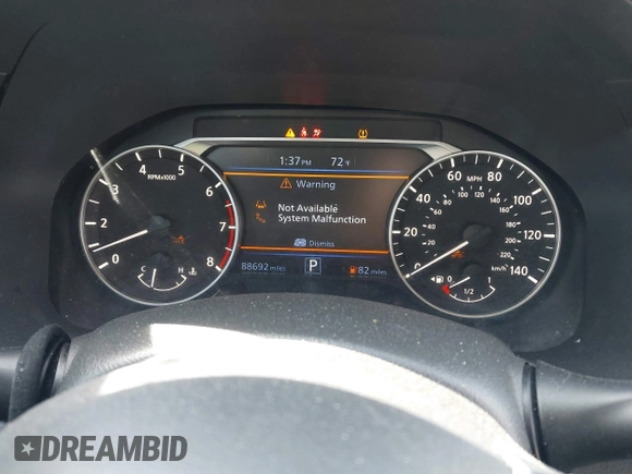 2022 Nissan Altima SR with VIN 1N4BL4CV1NN332933, listed as a IAAI auction lot 41718190 with 88,692 mi miles and . Bid and sale history available at carsss.com. Image 7.
