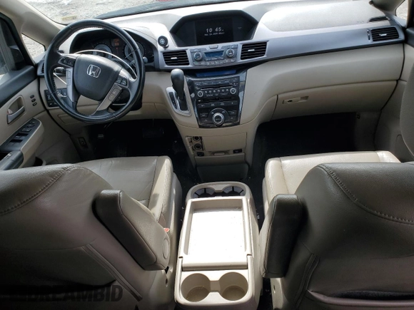2013 Honda Odyssey Touring with VIN 5FNRL5H9XDB064035, listed as a Copart auction lot 49889325 with 153,041 mi miles and Salvage Title. Bid and sale history available at carsss.com. Image 8.
