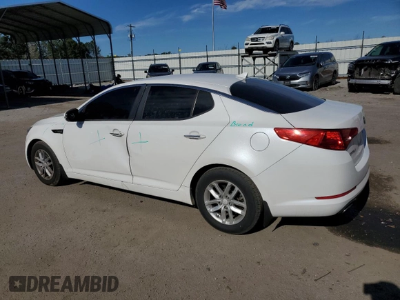 2013 Kia Optima LX with VIN KNAGM4A72D5359748, listed as a Copart auction lot 42993245 with 164,420 mi miles and Salvage Title. Bid and sale history available at carsss.com. Image 2.