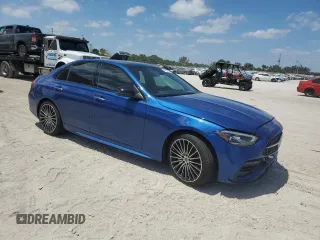 2023 Mercedes-Benz C with VIN W1KAF4GB9PR150301, listed as a Copart auction lot 53760205 with 8,023 mi miles and Salvage Title. Bid and sale history available at carsss.com. Image 4.