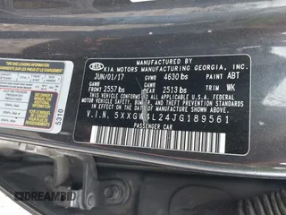 2018 Kia Optima SX with VIN 5XXGW4L24JG189561, listed as a IAAI auction lot 42308930 with 127,908 mi miles and . Bid and sale history available at DreamBid. Image 9.