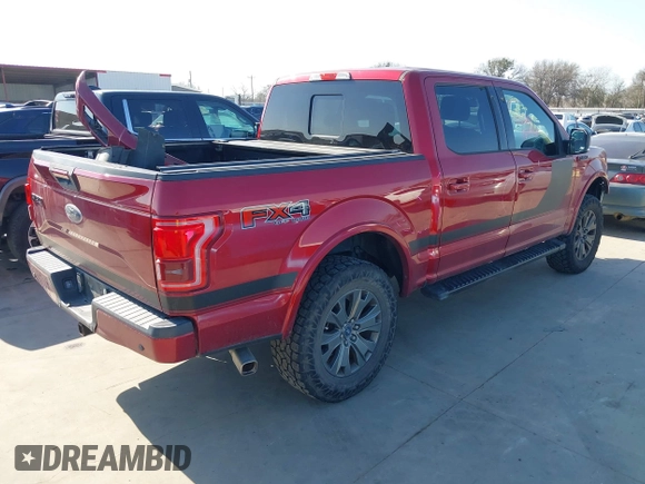 2017 Ford F-150 XL with VIN 1FTEW1EF5HFB09666, listed as a IAAI auction lot 41697476 with 180,676 mi miles. Bid and sale history available at carsss.com. Image 4.