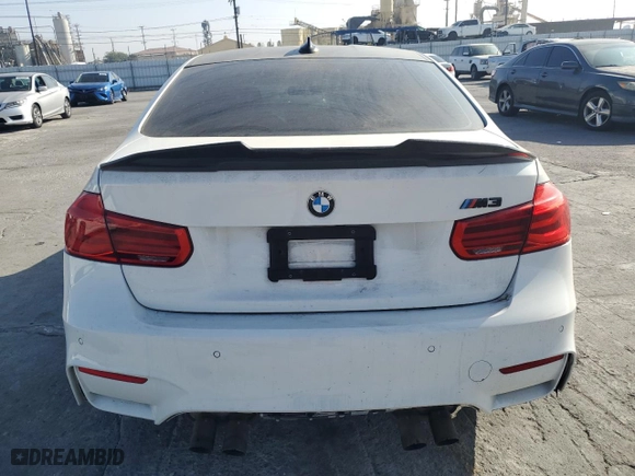 2017 BMW M3 with VIN WBS8M9C38H5G85103, listed as a Copart auction lot 83576004 with NaN miles and Salvage Title. Bid and sale history available at carsss.com. Image 6.
