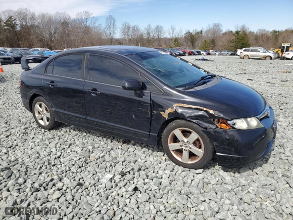 2008 Honda Civic Sdn EX with VIN 2HGFA15838H350792, listed as a Copart auction lot 47448355 with 225,069 mi miles and Salvage Title. Bid and sale history available at carsss.com. Image 4.